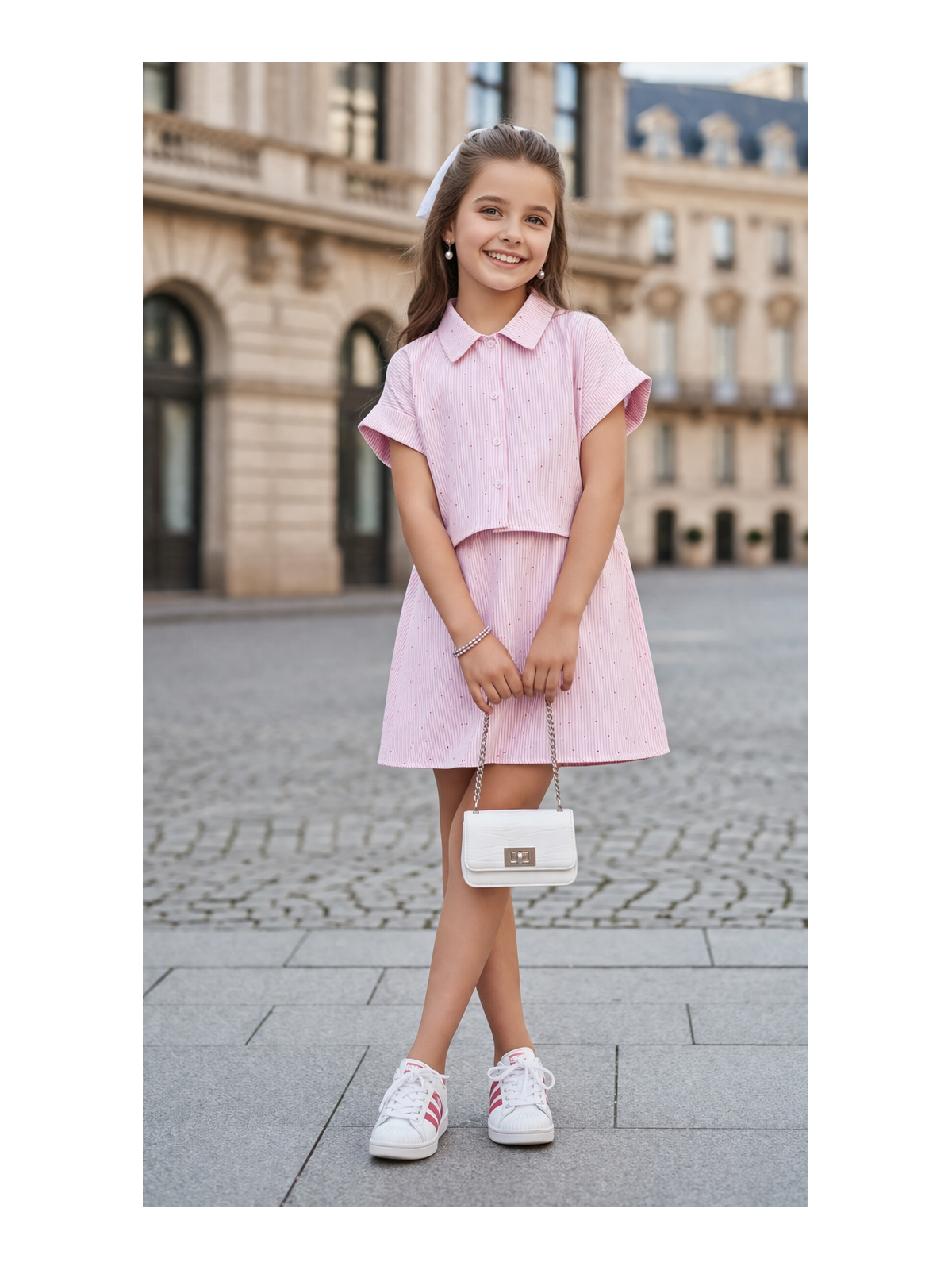 Dievčenský komplet so zirkónmi