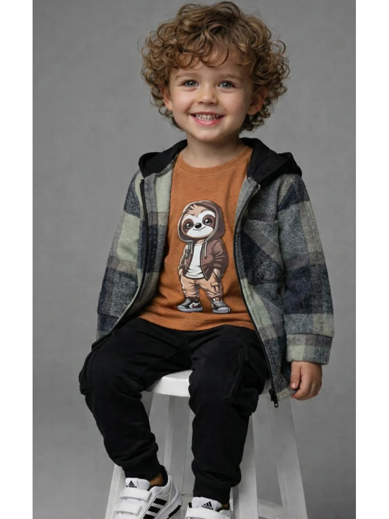 Chlapčenské tričko s lemúrom 2 farby