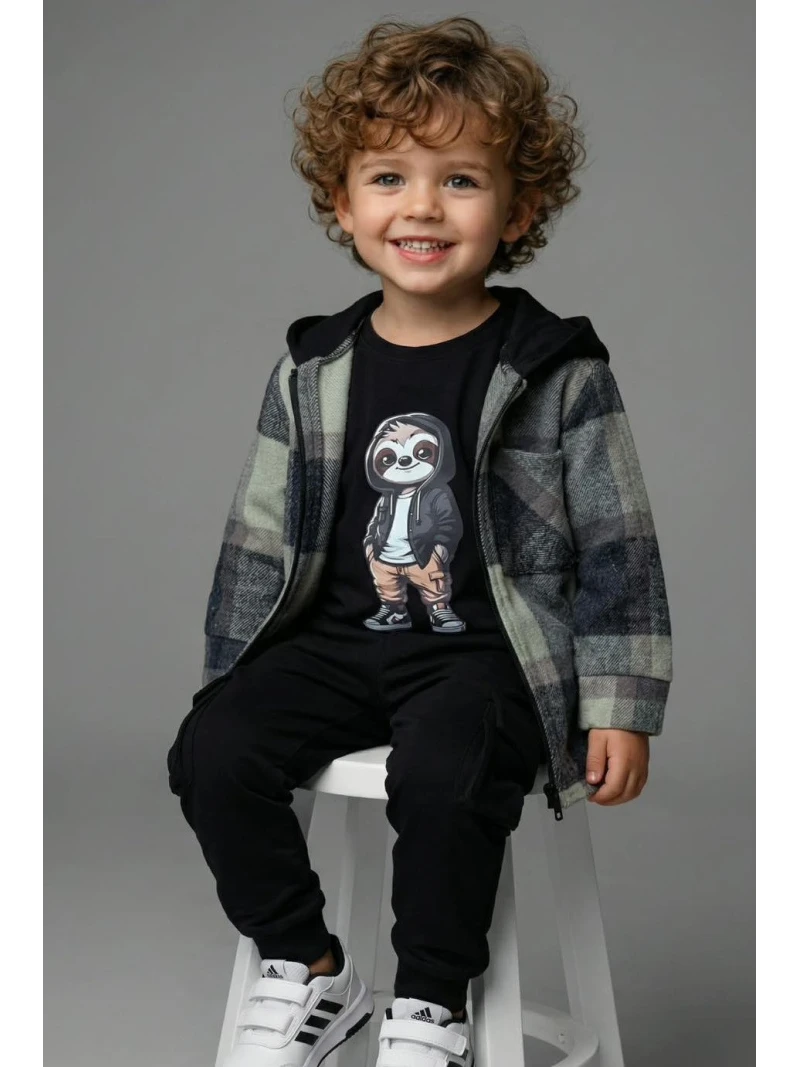 Chlapčenské tričko s lemúrom 2 farby