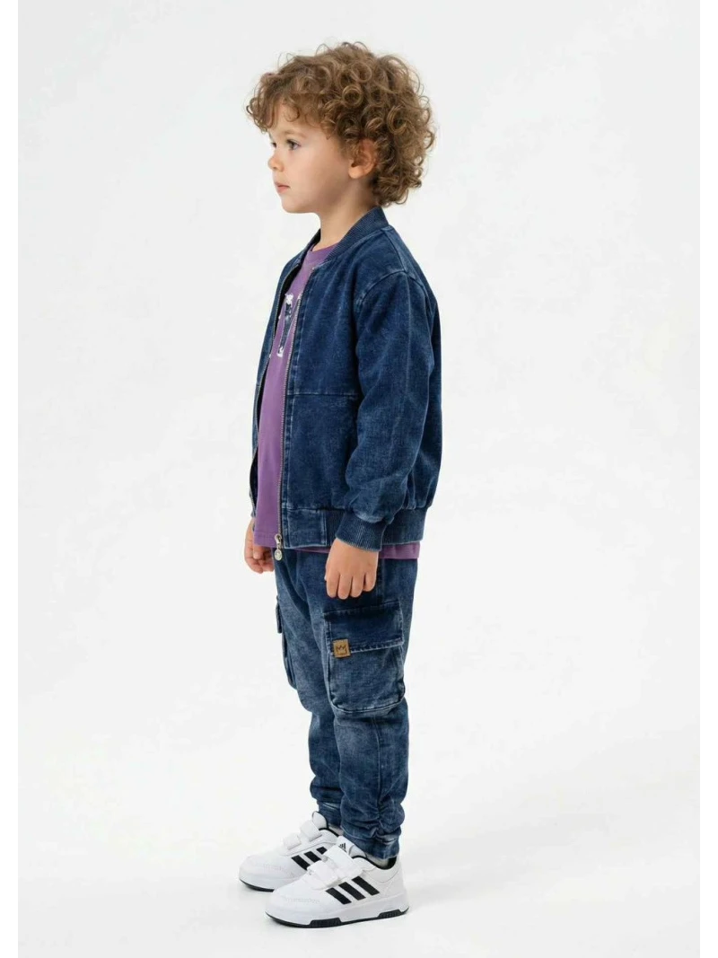 Chlapčenské tepláky rifľového vzhľadu batik