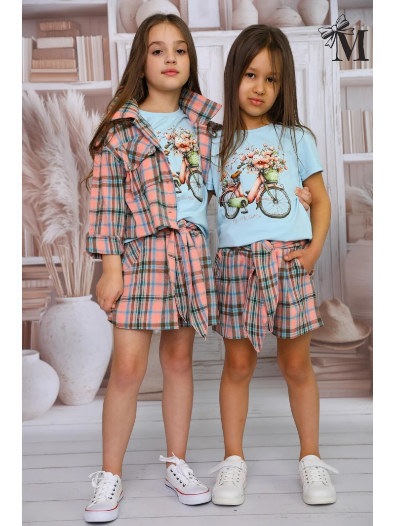 Dievčenské tričko s potlačou a zirkónmi Malami