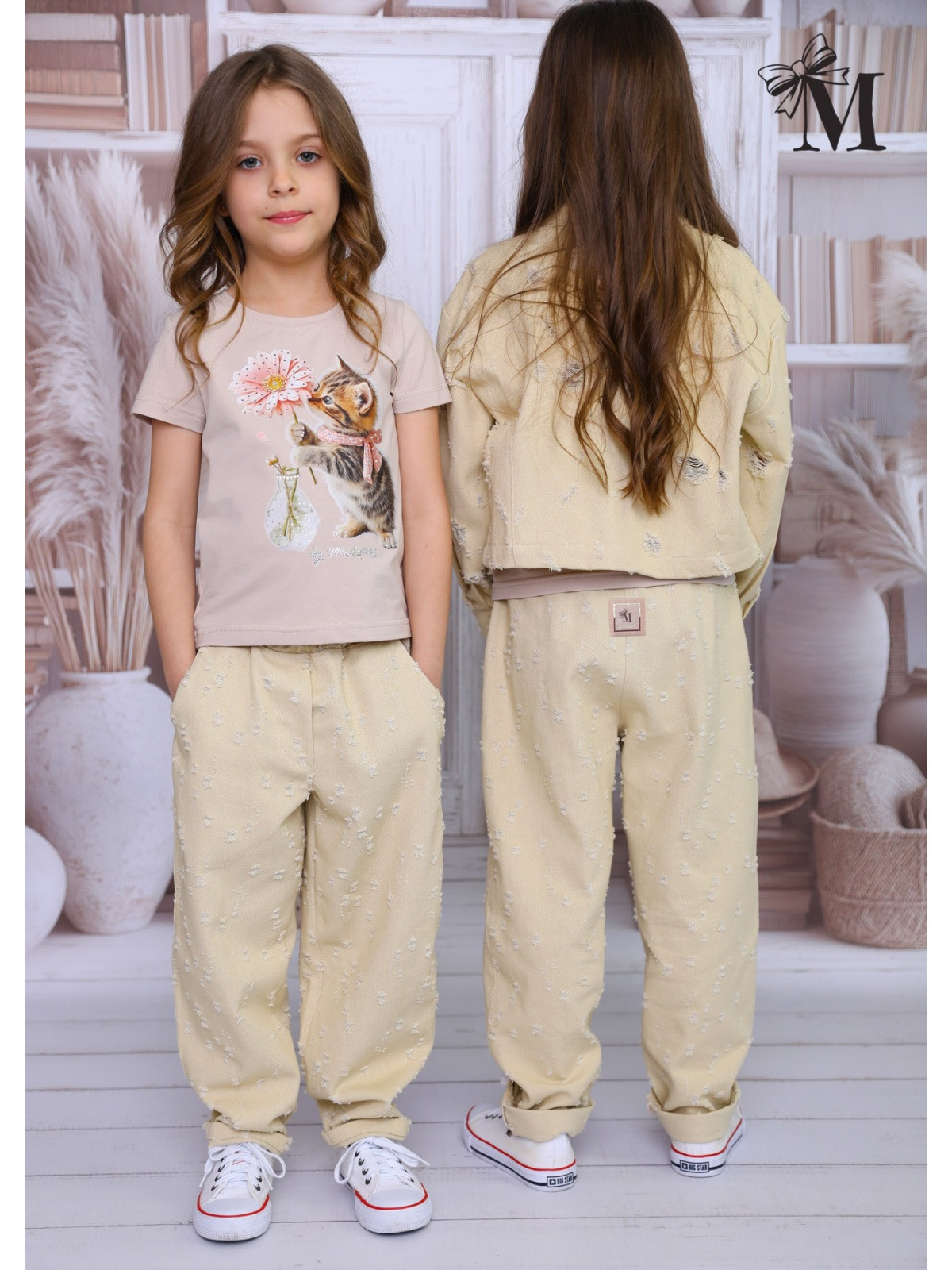 Dievčenské tričko s potlačou a zirkónmi Malami