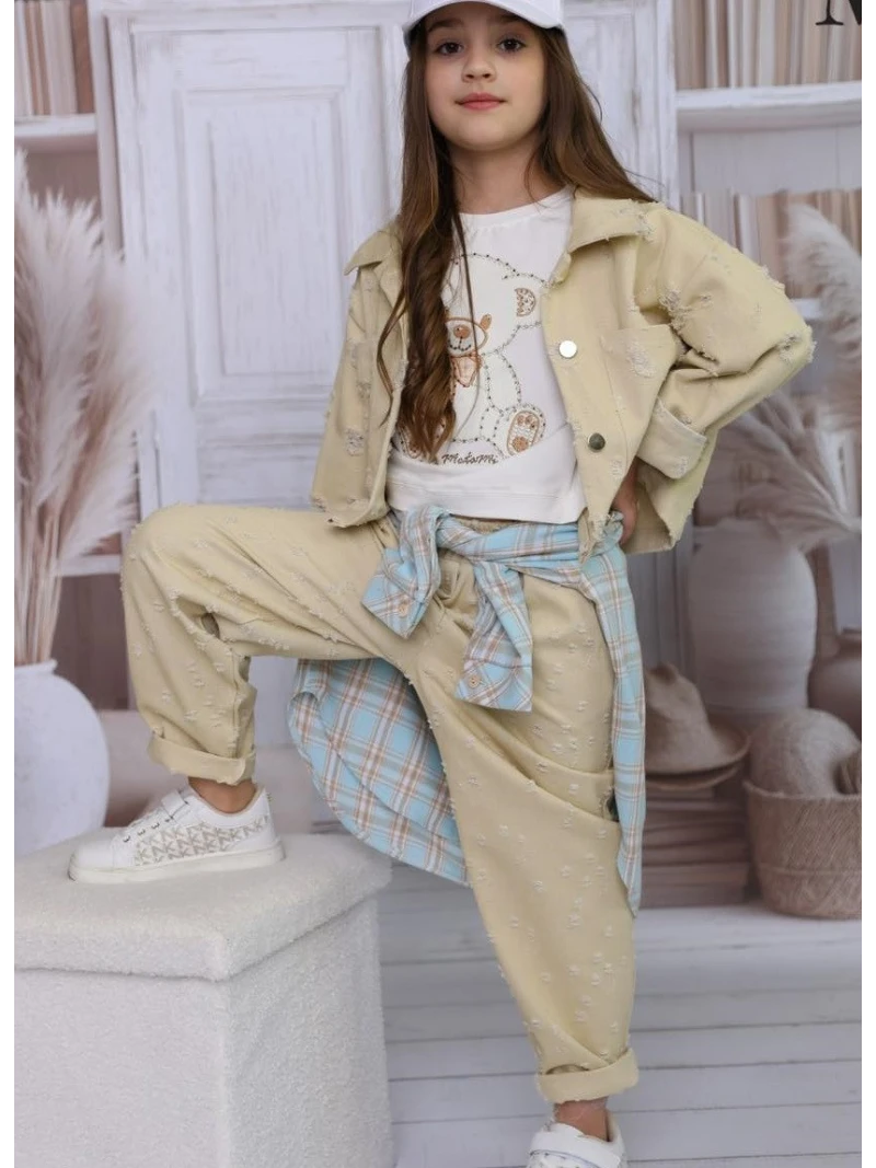 Dievčenské rifľové nohavice Malami