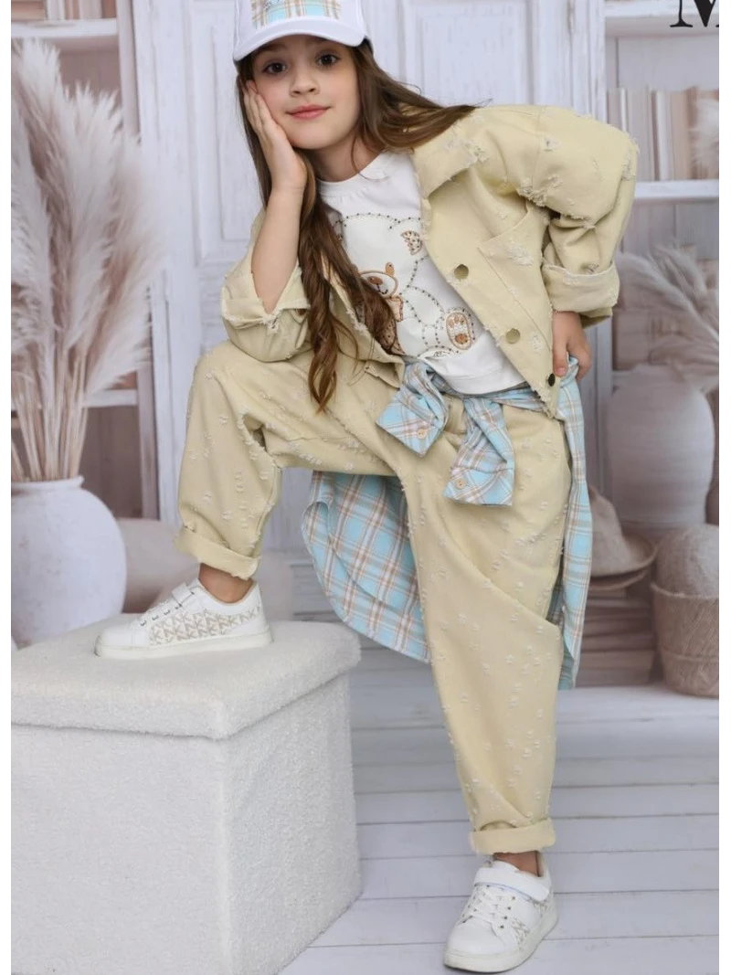 Dievčenské rifľové nohavice Malami