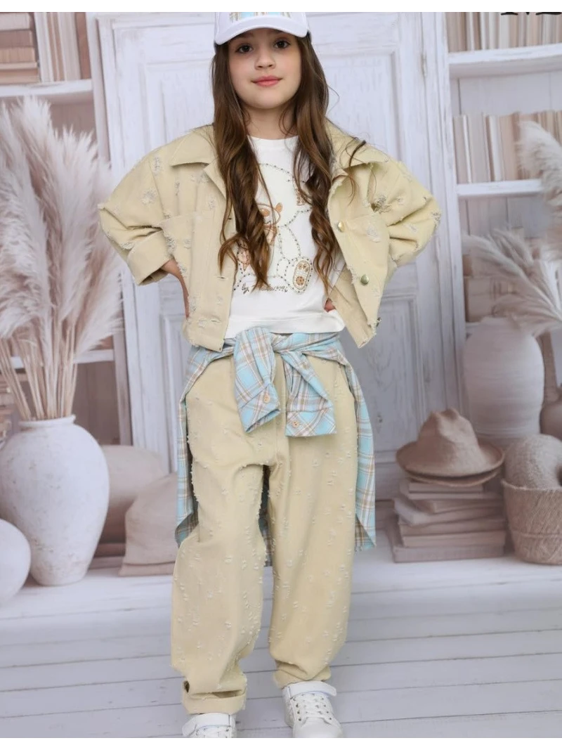 Dievčenské rifľové nohavice Malami