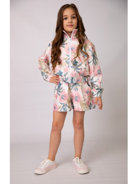 Dievčenské kraťasy s kvetinovou potlačou Malami