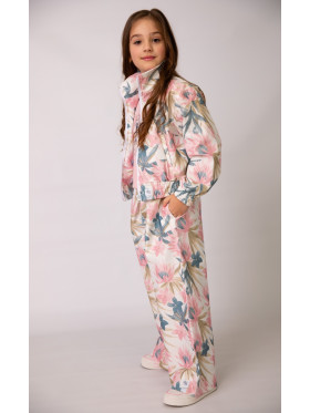 Dievčenské nohavice s kvetinovou potlačou Malami