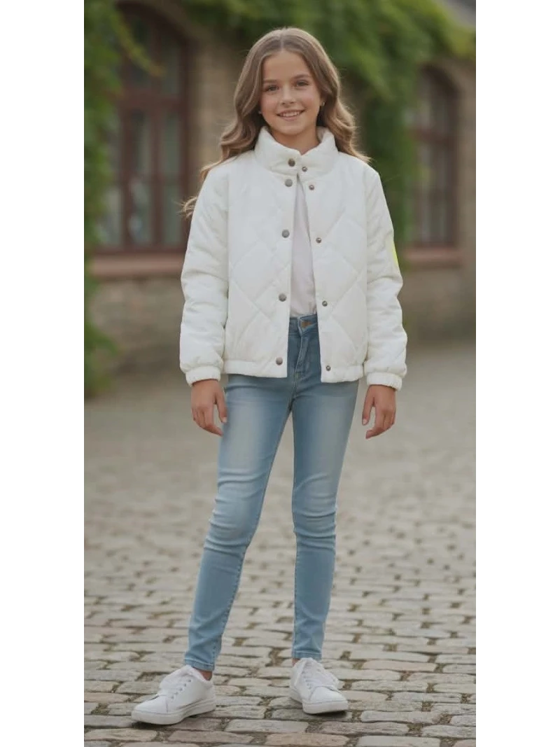 Dievčenská jarná bunda prešívaná 4 farby