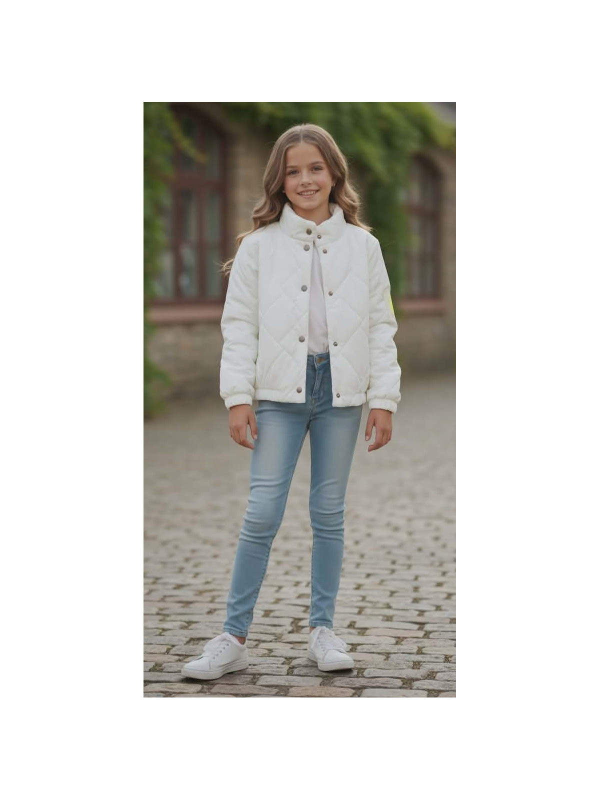 Dievčenská jarná bunda prešívaná 4 farby