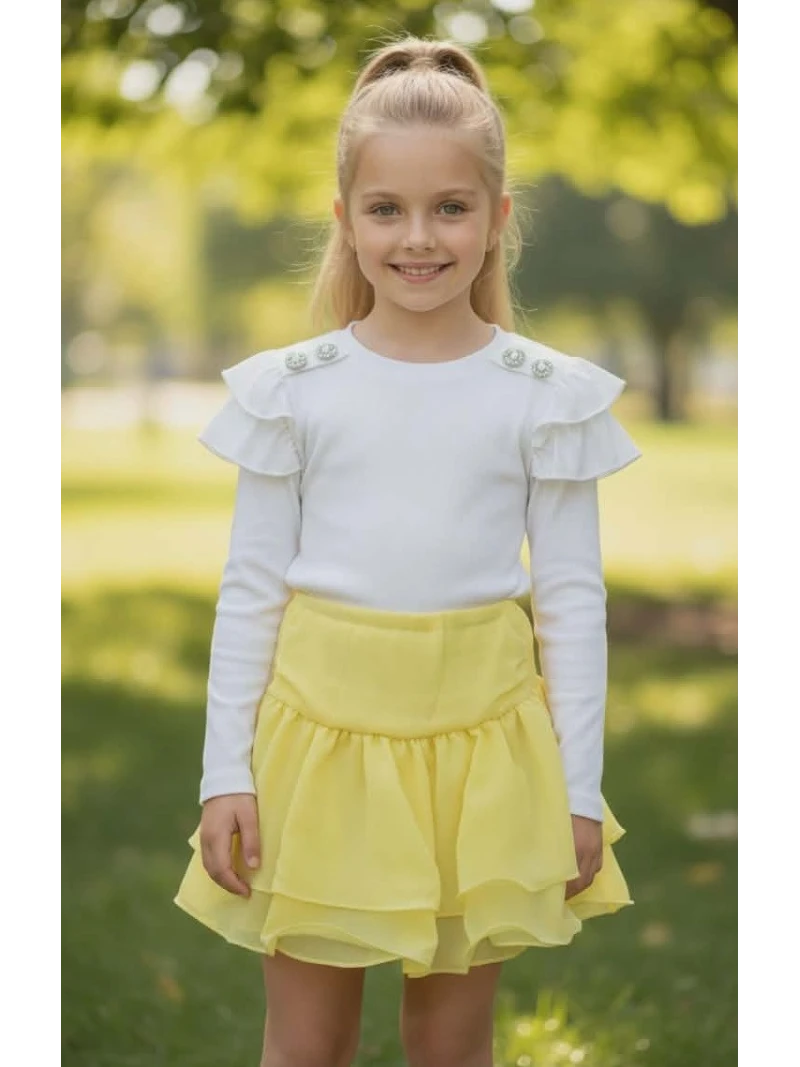 Dievčenská volánová sukňa 2 farby