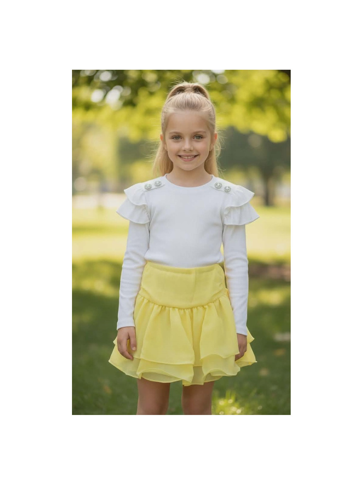 Dievčenská volánová sukňa 2 farby