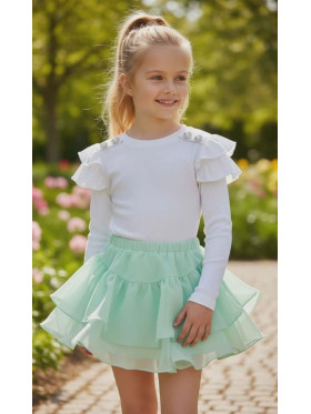 Dievčenská volánová sukňa 2 farby