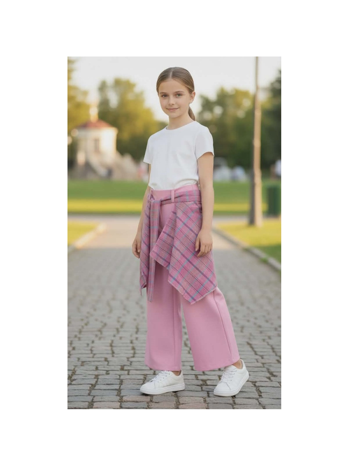 Dievčenské nohavice so šatkou 2 farby