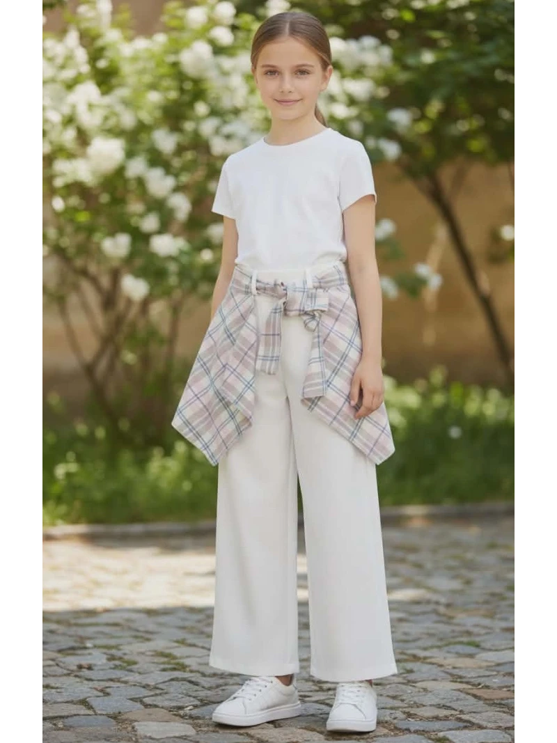 Dievčenské nohavice so šatkou 2 farby