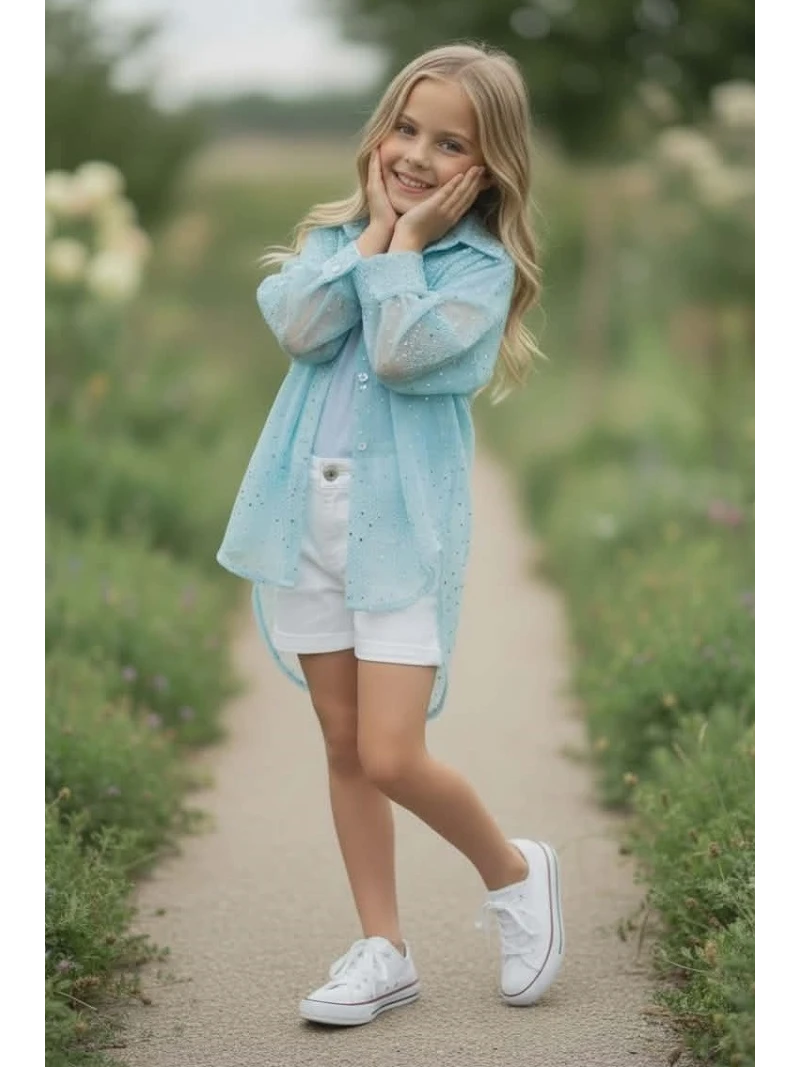 Dievčenský komplet-tričko a blúzka