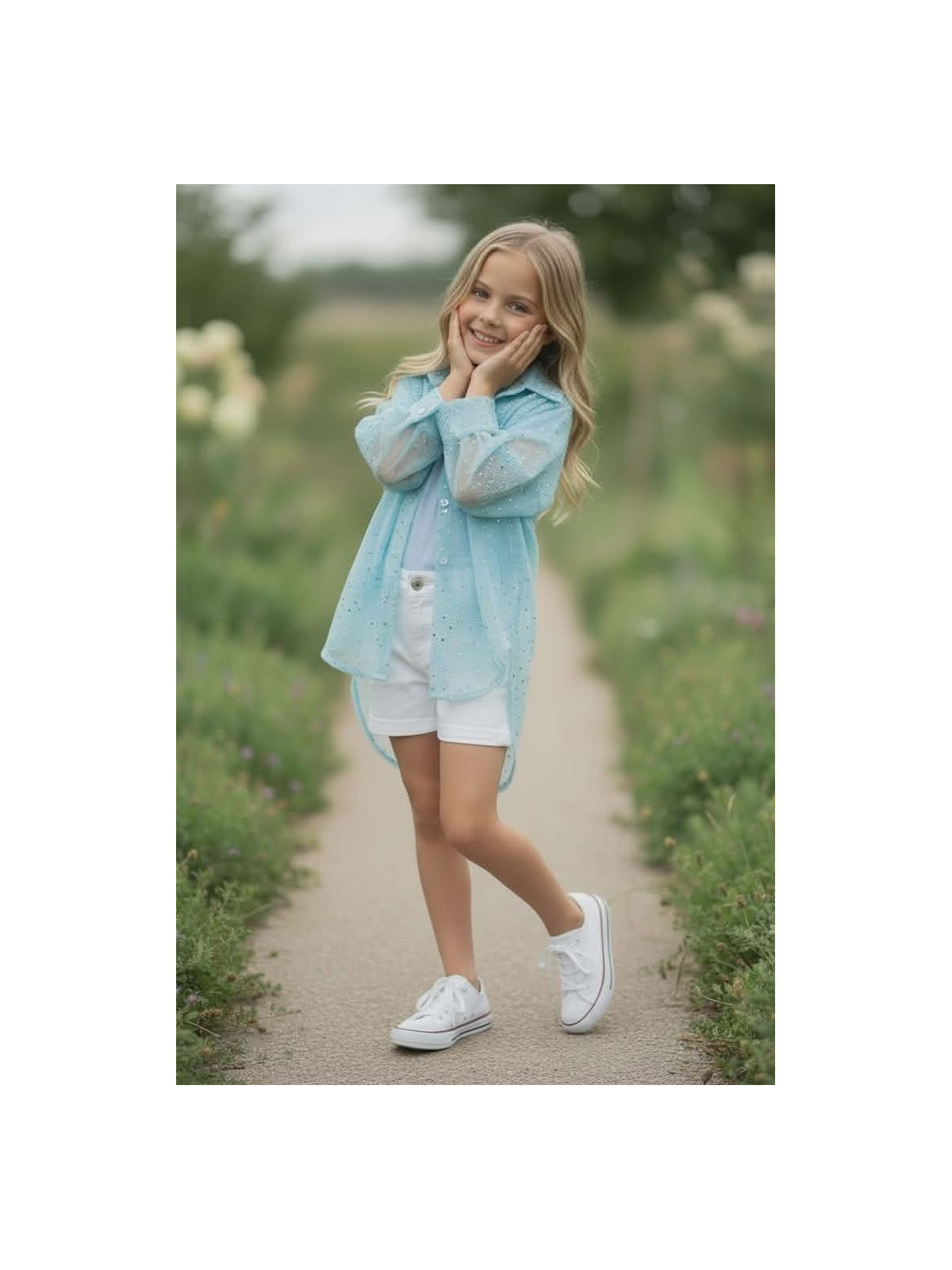 Dievčenský komplet-tričko a blúzka