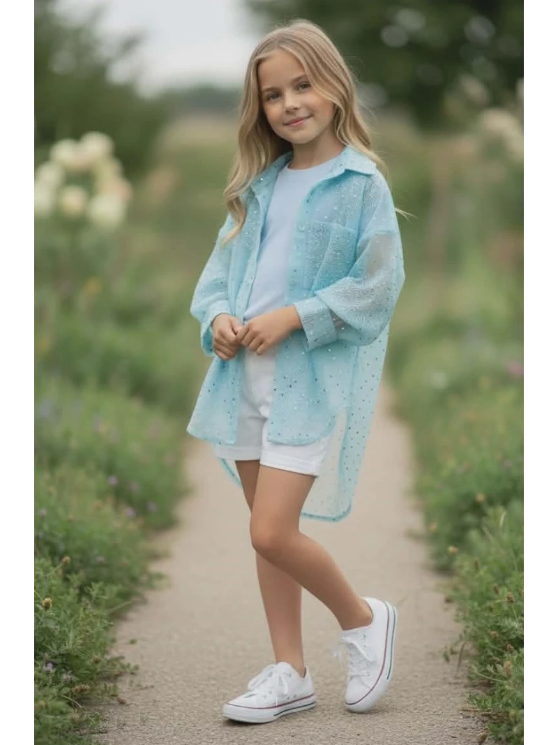 Dievčenský komplet-tričko a blúzka