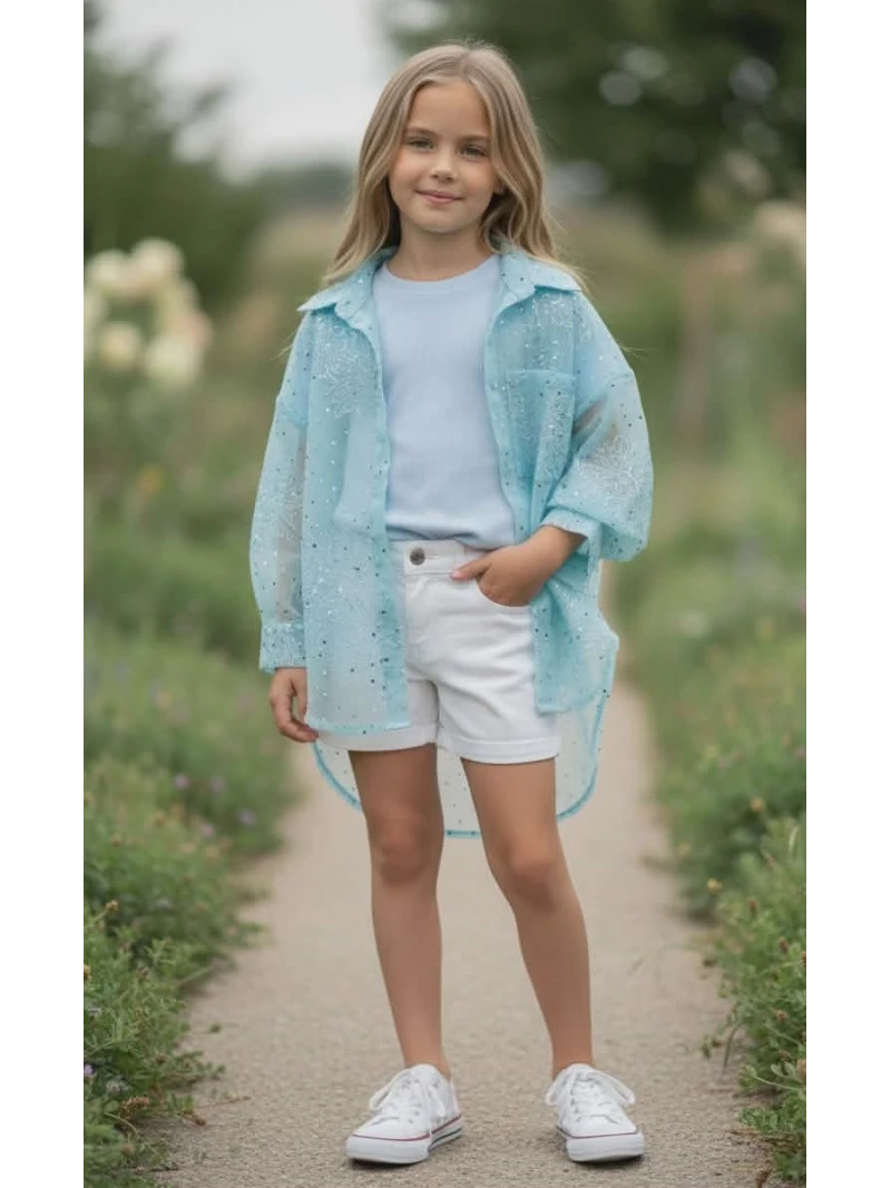 Dievčenský komplet-tričko a blúzka