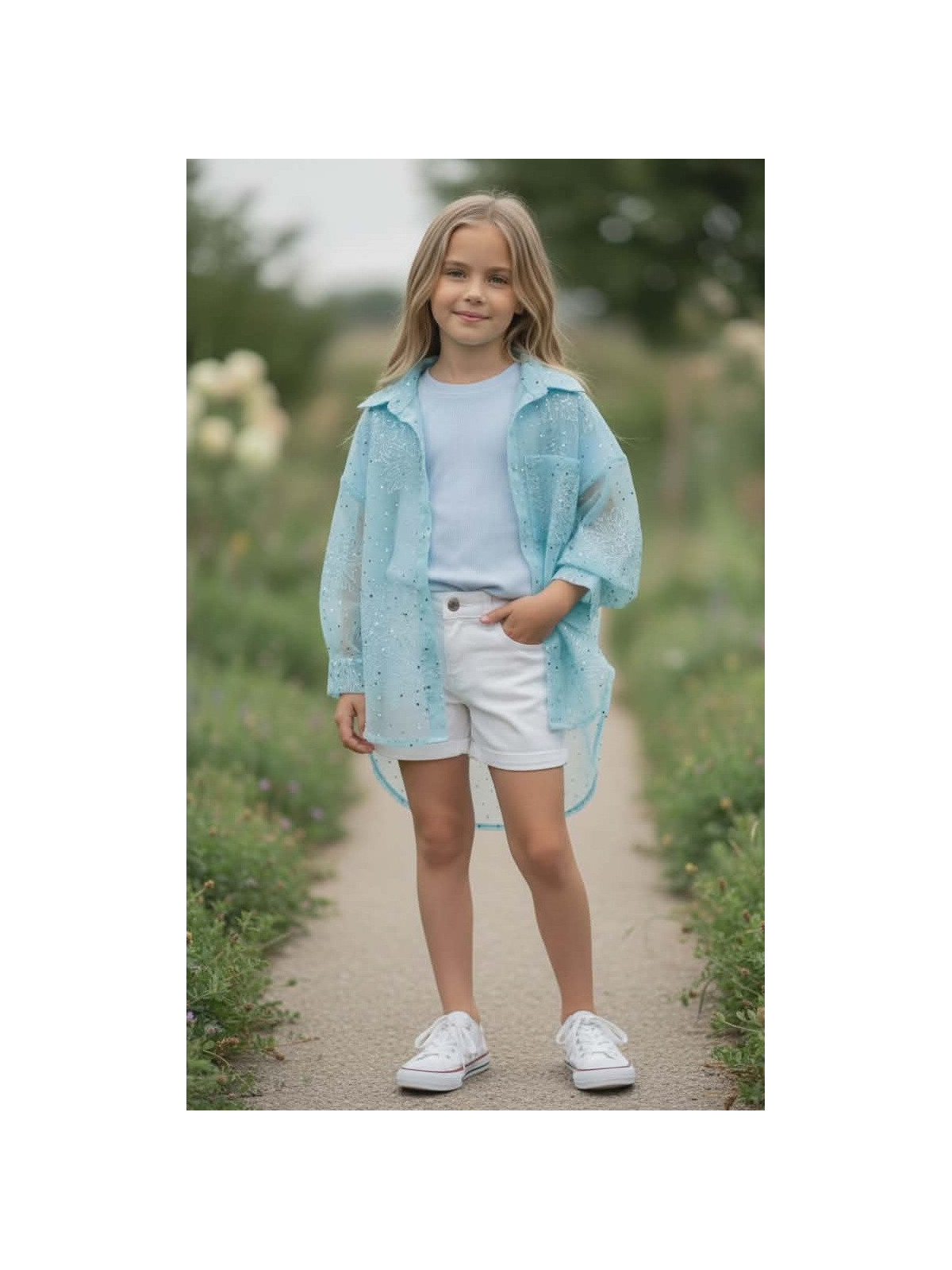 Dievčenský komplet-tričko a blúzka