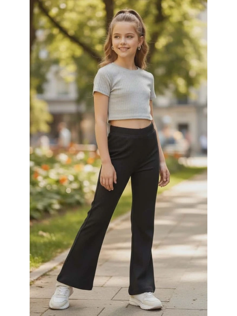 Dievčenské zvonové legíny 3 farby