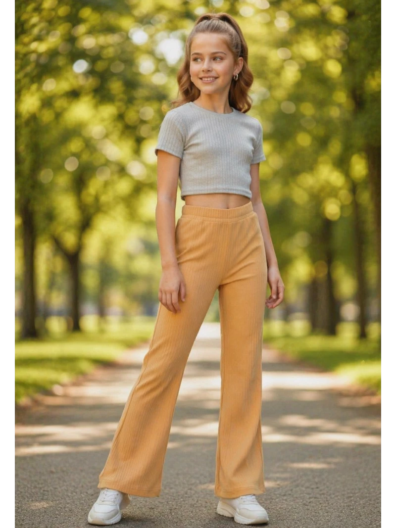 Dievčenské zvonové legíny 3 farby