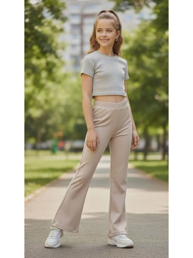 Dievčenské zvonové legíny 2 farby