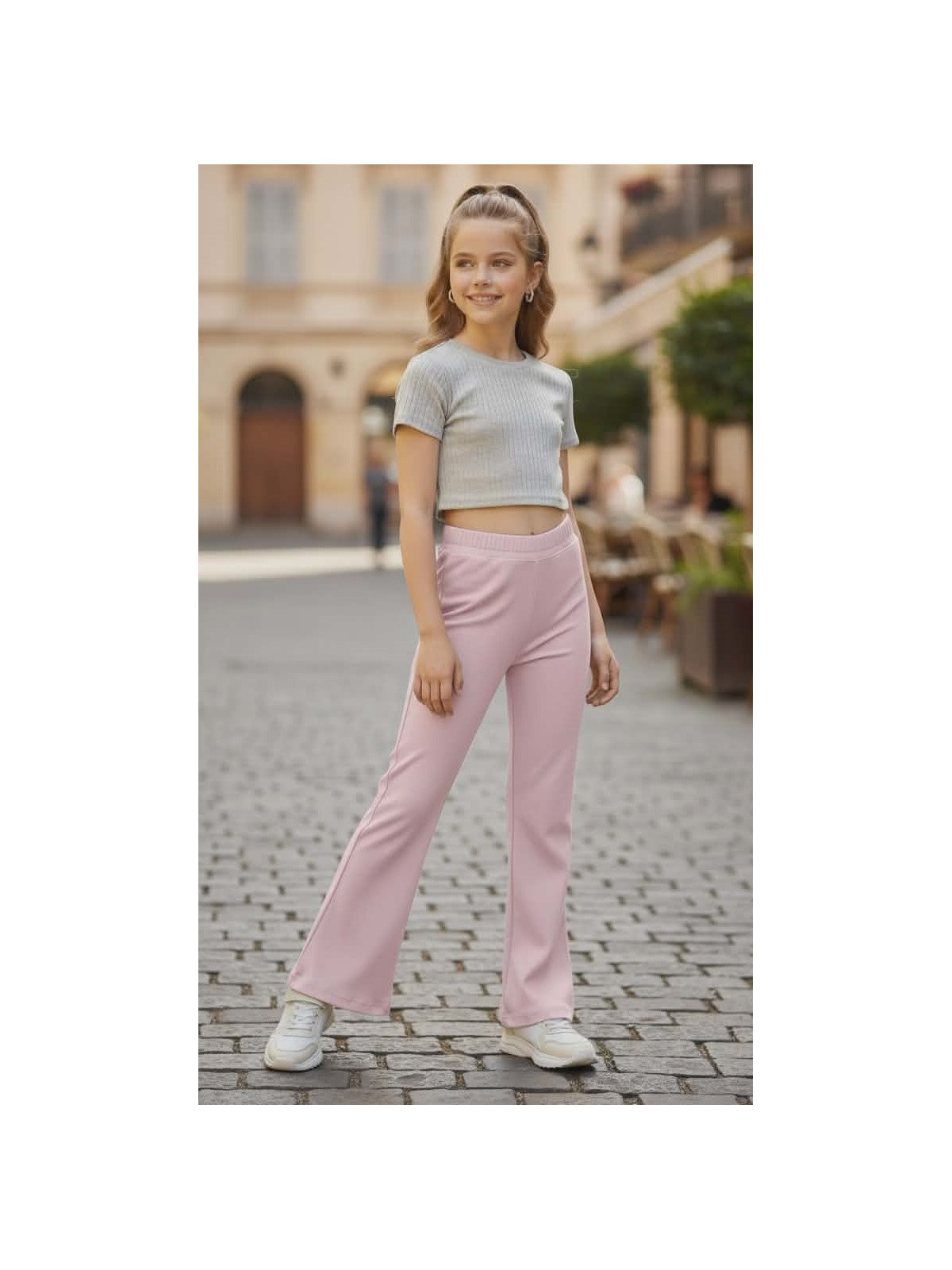 Dievčenské zvonové legíny 2 farby