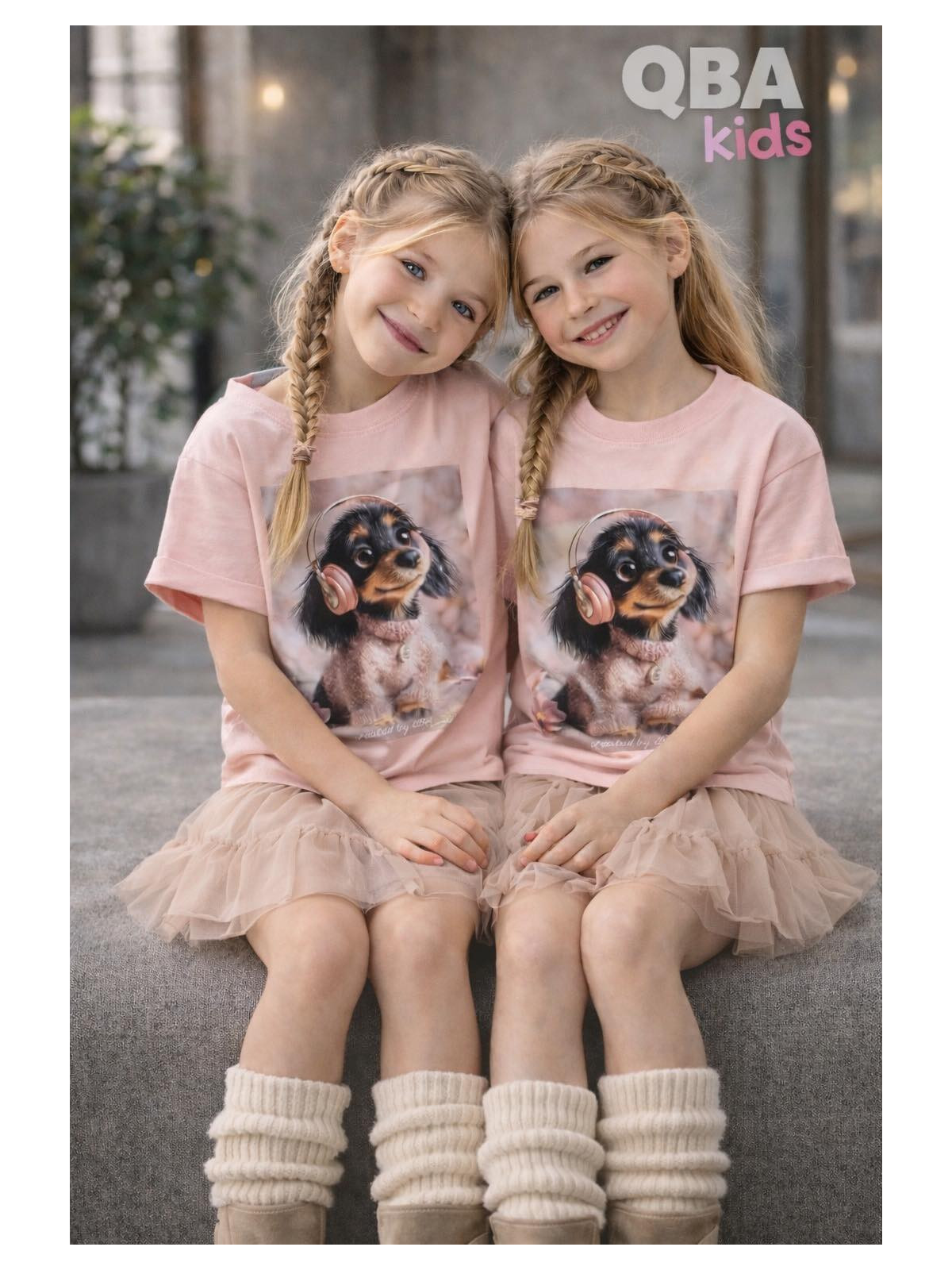 Dievčenské tričko s potlačou QBA