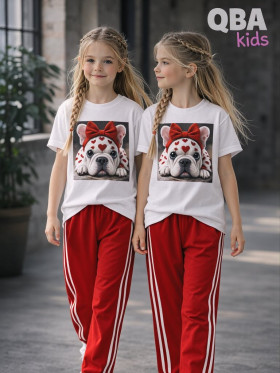 Dievčenské nohavice širšieho strihu