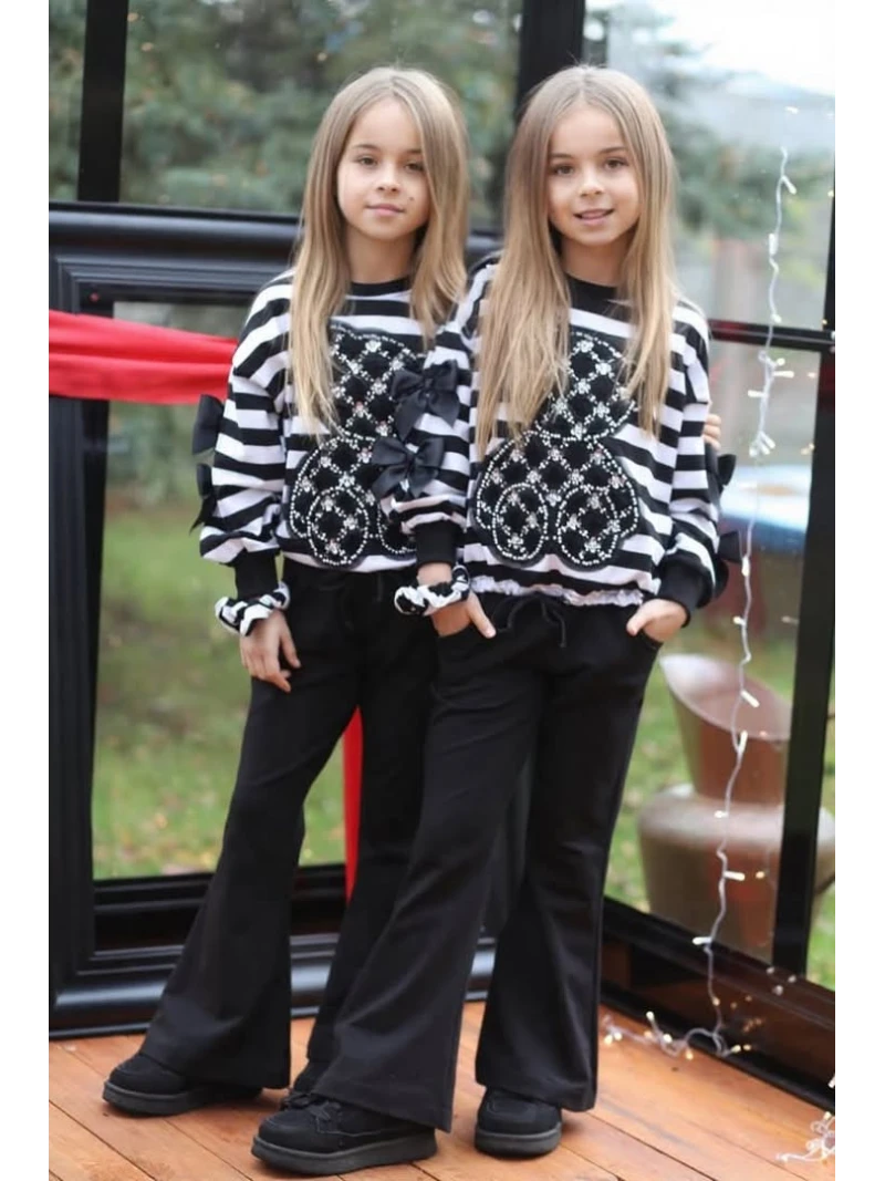 Dievčenské zvonové nohavice 2 farby