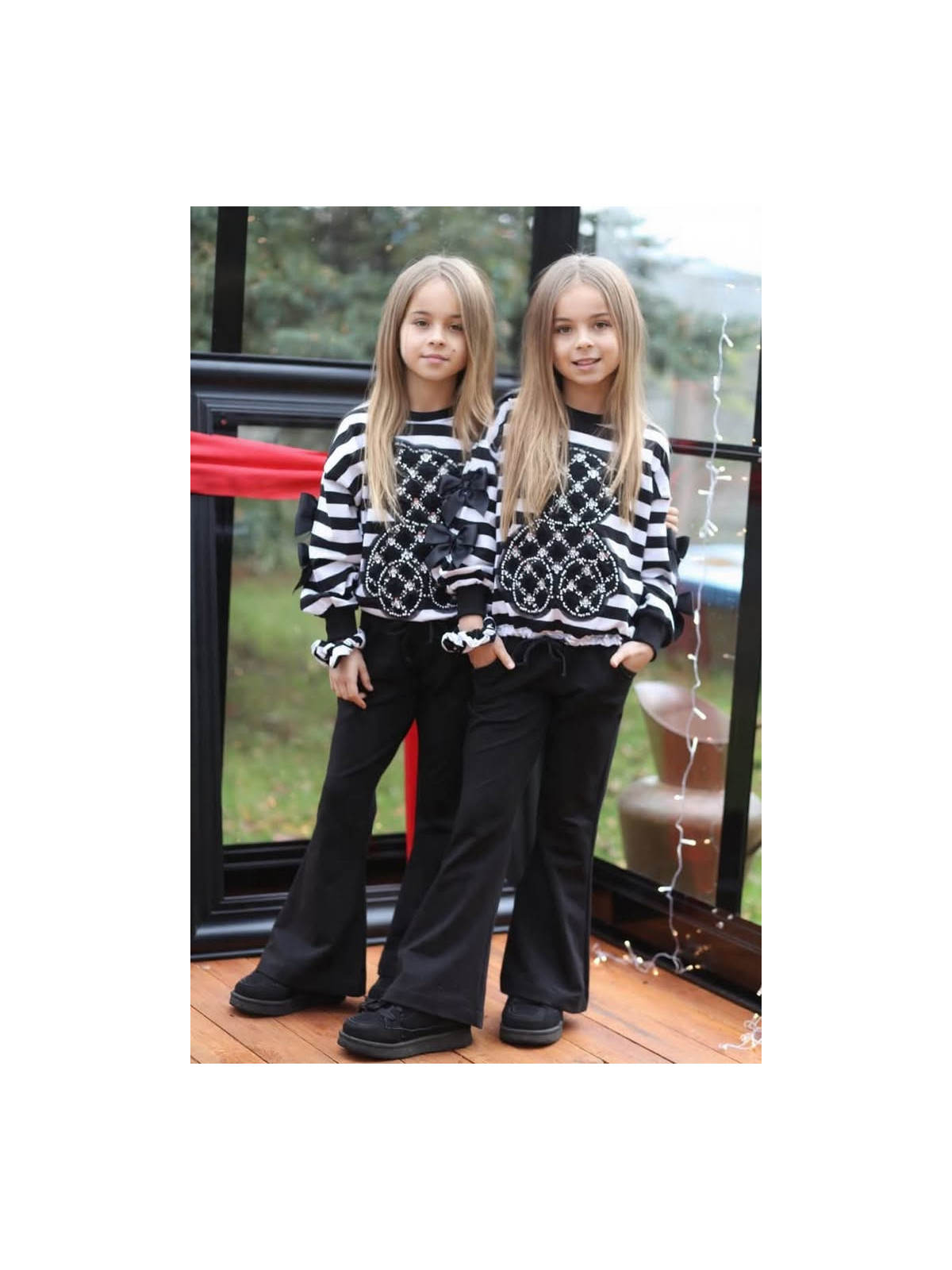 Dievčenské zvonové nohavice 2 farby