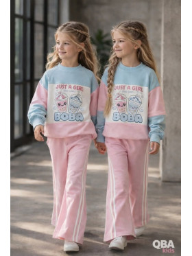 Dievčenská mikina s potlačou QBA