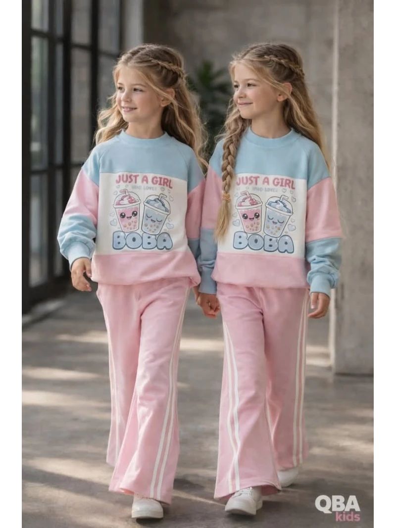 Dievčenská mikina s potlačou QBA