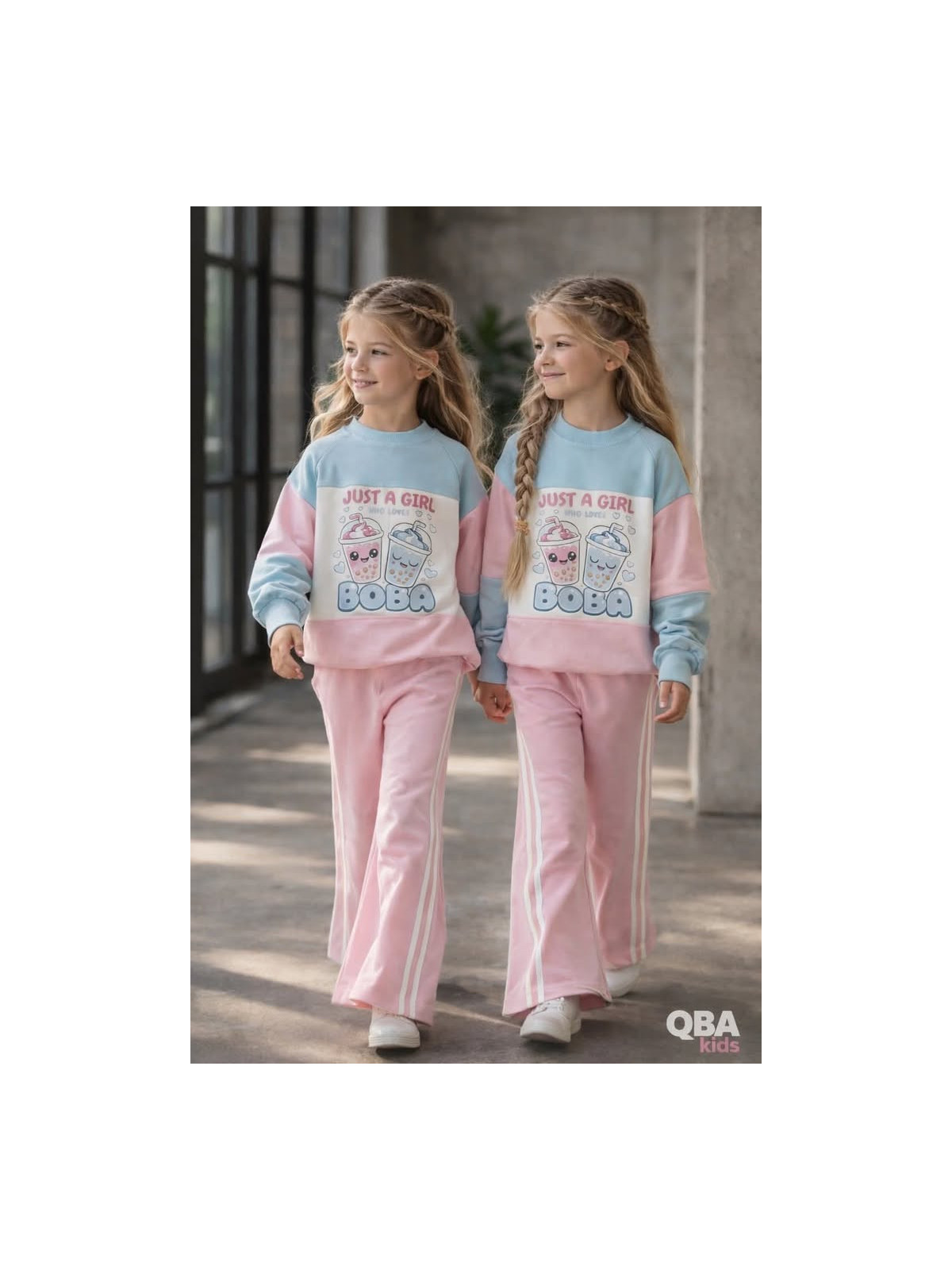 Dievčenská mikina s potlačou QBA