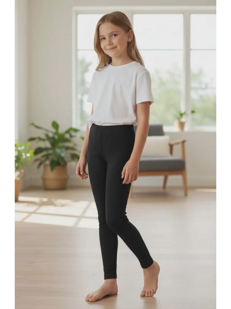 Dievčenské rebrované legíny 3 farby