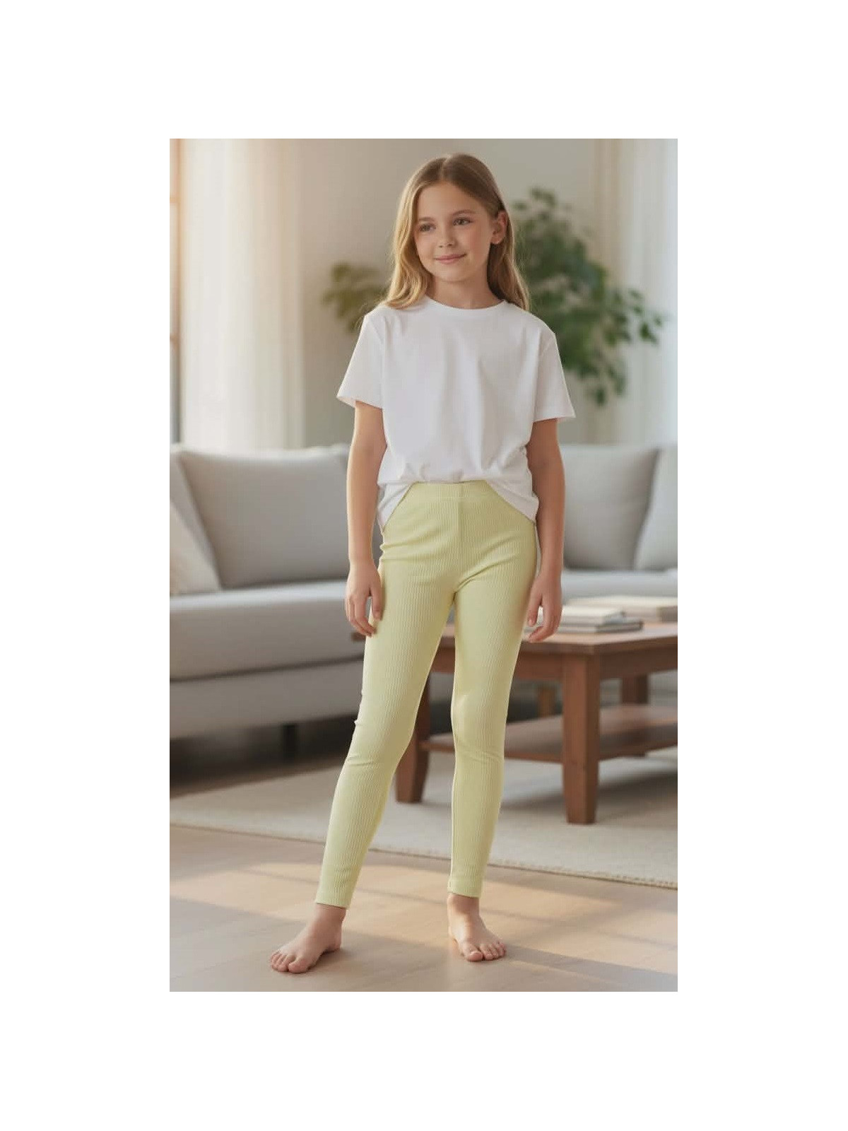 Dievčenské rebrované legíny 3 farby