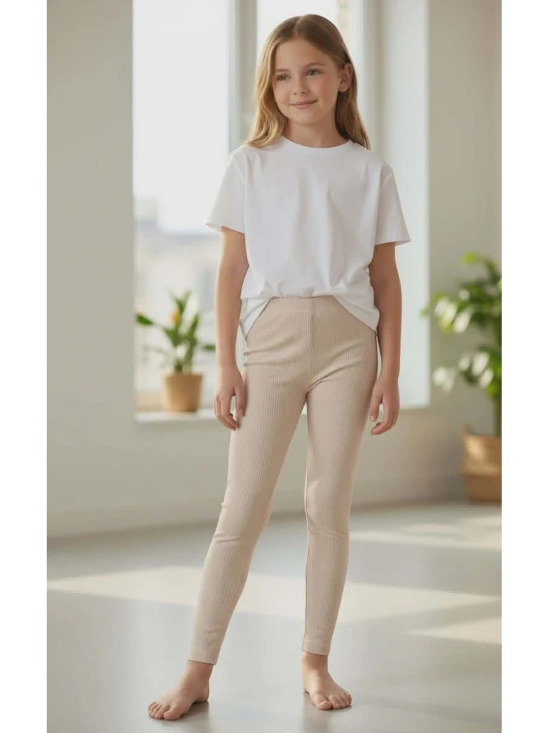 Dievčenské rebrované legíny 3 farby