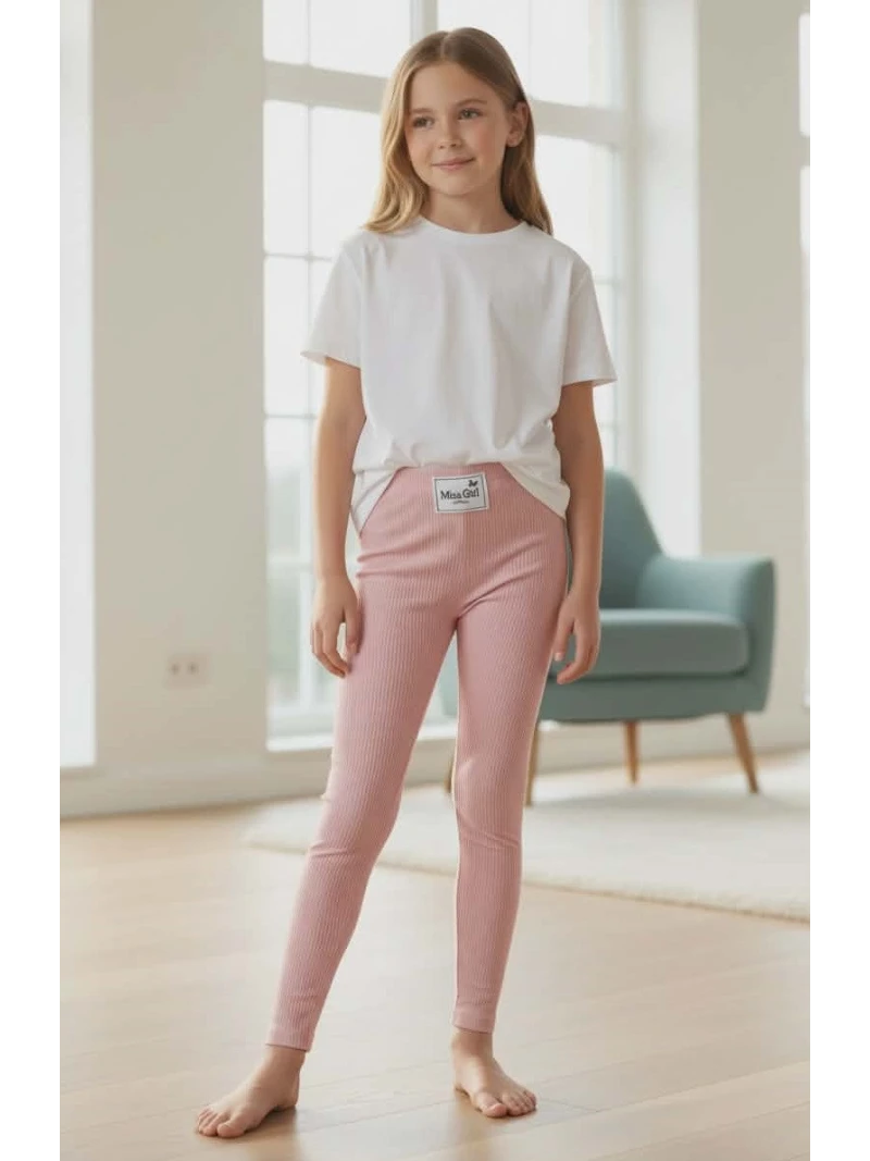 Dievčenské rebrované legíny Igomill 2 farby