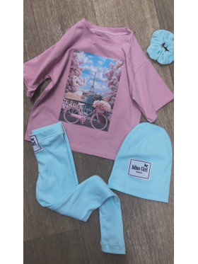 Dievčenské rebrované legíny Igomill 2 farby