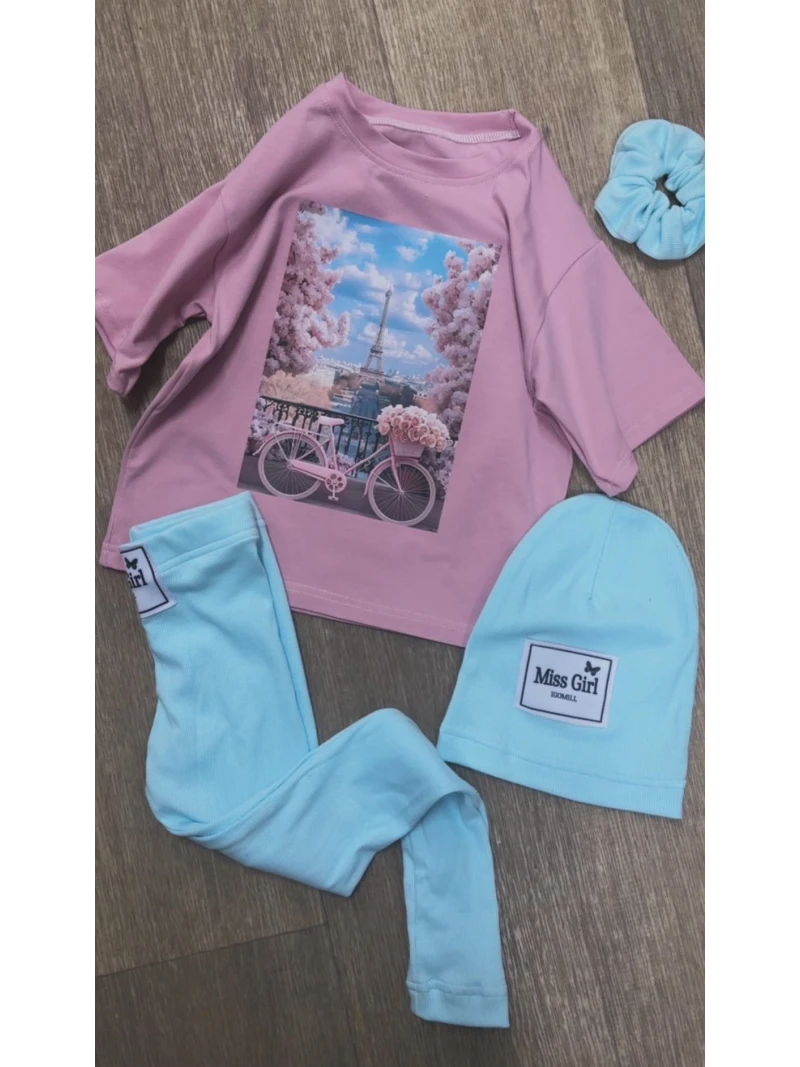 Dievčenské rebrované legíny Igomill 2 farby