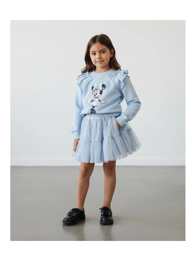 Dievčenská mikina s potlačou Minnie
