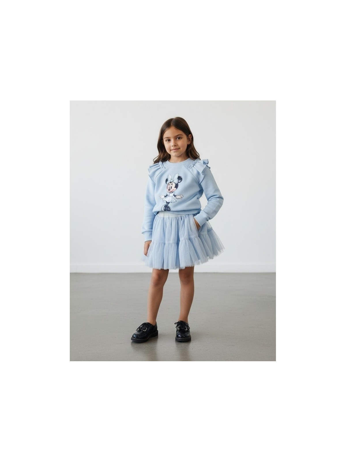 Dievčenská mikina s potlačou Minnie