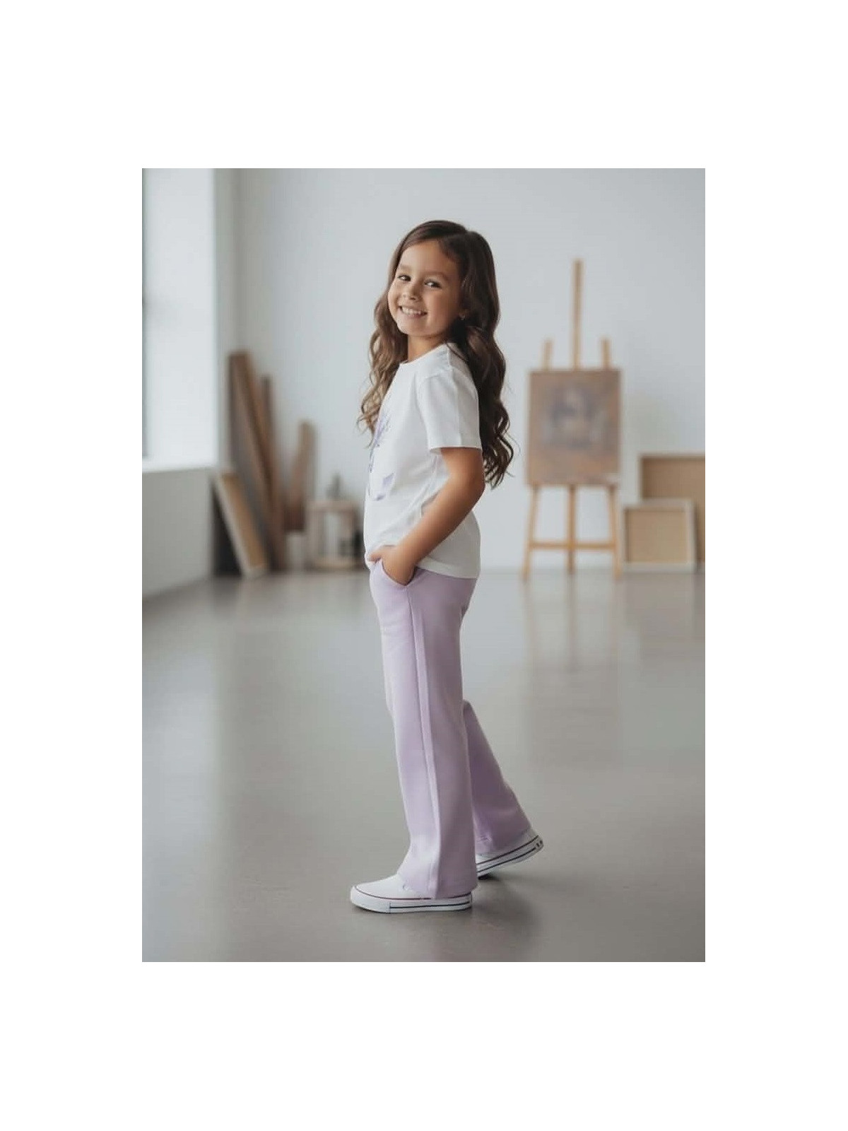 Dievčenské tepláky zvonové