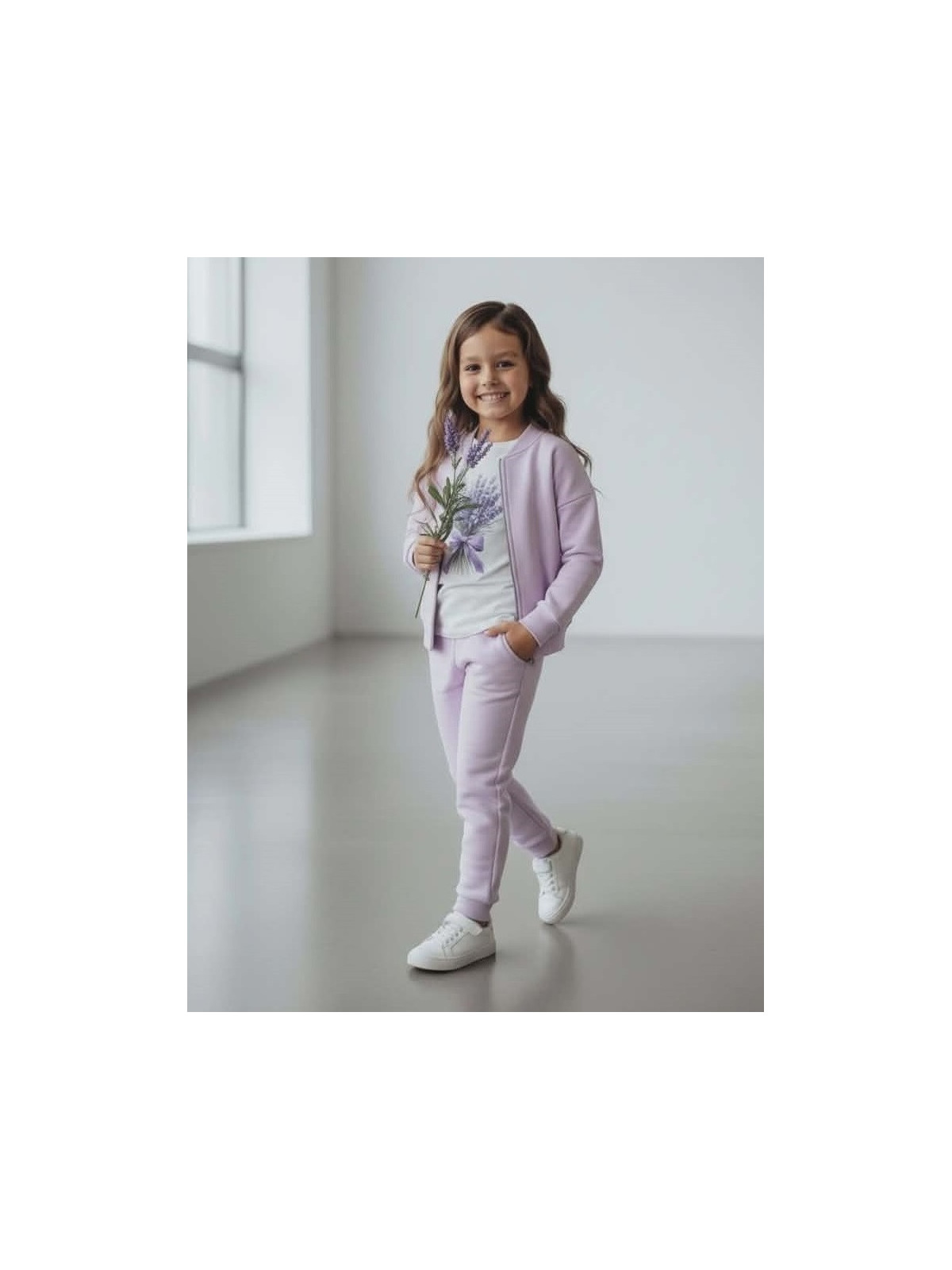 Dievčenská mikina na zips