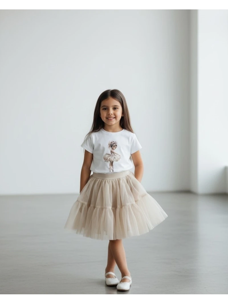Dievčenská tylová sukňa 2 farby