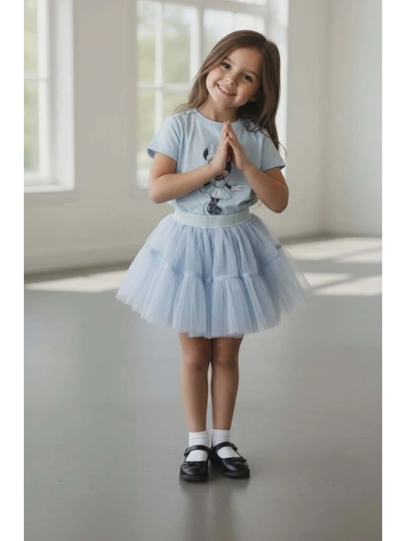 Dievčenská tylová sukňa 2 farby