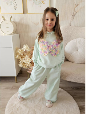 Dievčenská mikina s 3D motýľom