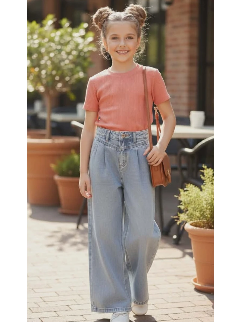 Dievčenské rifľové nohavice