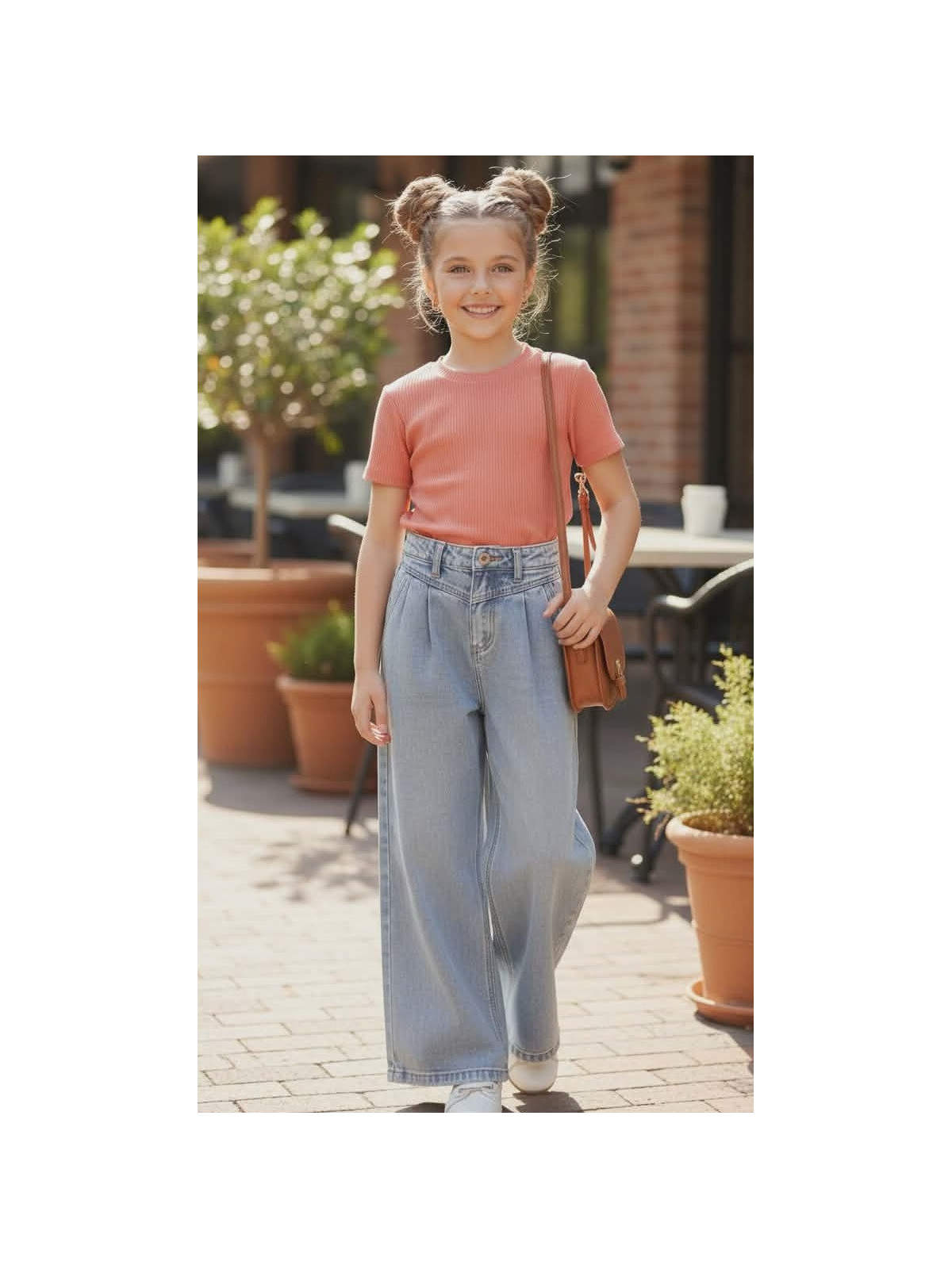 Dievčenské rifľové nohavice