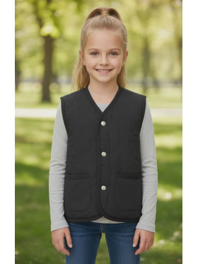 Prechodná dievčenská vesta- obojstranná